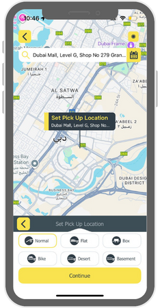 Towr Recovery Service App Screenshot - Car recovery and towing booking interface